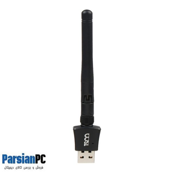 کارت شبکه USB  بی سیم تسکو  TSCO TW1015 آنتن دار BLACK