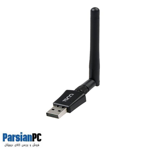 کارت شبکه USB  بی سیم تسکو  TSCO TW1015 آنتن دار BLACK