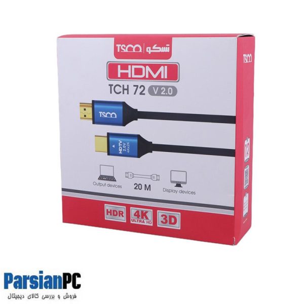 کابل انتقال تصویر تسکو TSCO HDMI TCH72  20 M