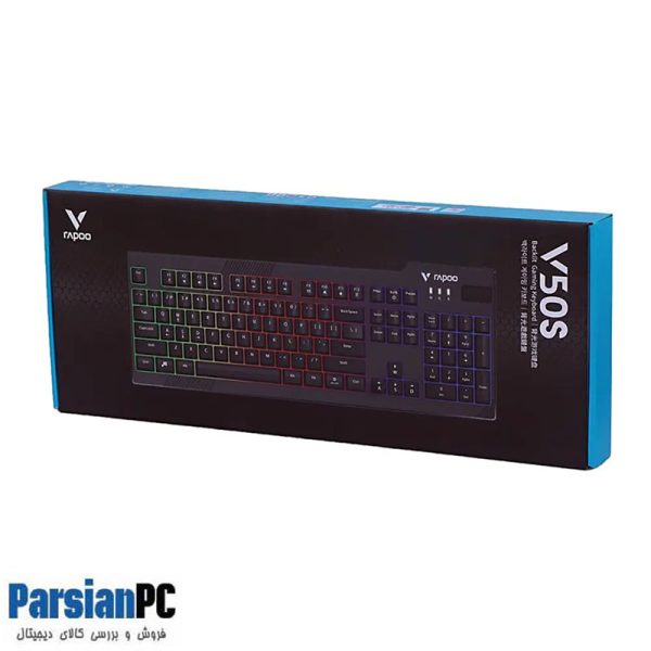 کیبورد رپو RAPOO BACKLIT GAMING KEYBOARD V50S BLACK