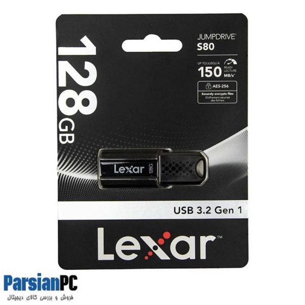 فلش  لکسار LEXAR FLASH DRIVE S80 USB3.2 128 GB