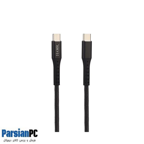 کابل شارژ و انتقال اطلاعات  HAMR 6A THICK CABLE USB TO TYPE-C یک متری