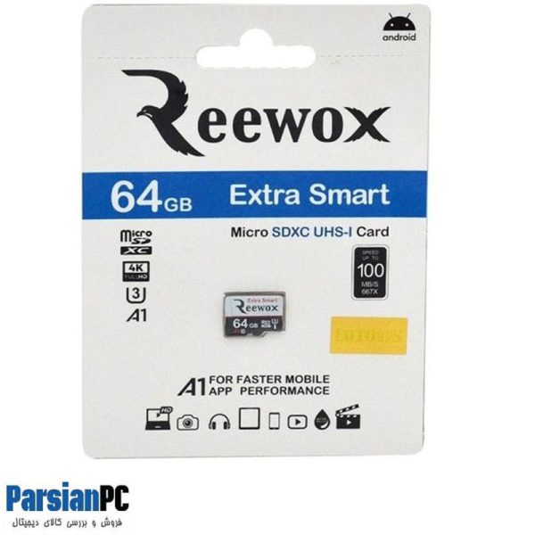 کارت حافظه ریوکس REEWOX EXTRA SMART UHS-I  ظرفیت 64 گیگابایت