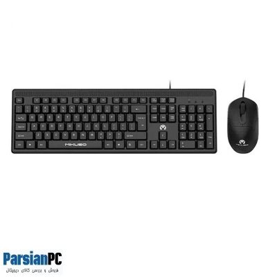 کیبورد و ماوس با سیم میکاسو MIKUSO KB-C012 USB KEYBOARD & MOUSE BLACK