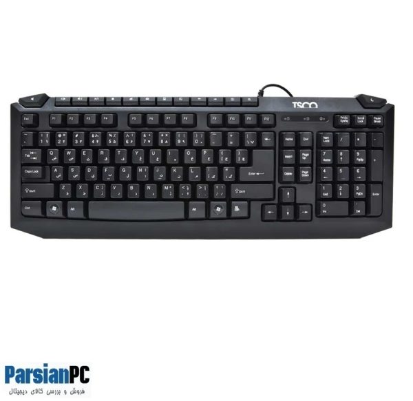 کیبورد و ماوس با سیم تسکو TSCO KEY BOARD & MOUSE TKM8054N BLACK