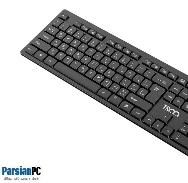کیبورد با سیم تسکو TSCO TK 8072 KEYBOARD  BLACK