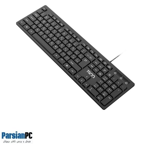 کیبورد با سیم تسکو TSCO TK 8072 KEYBOARD  BLACK
