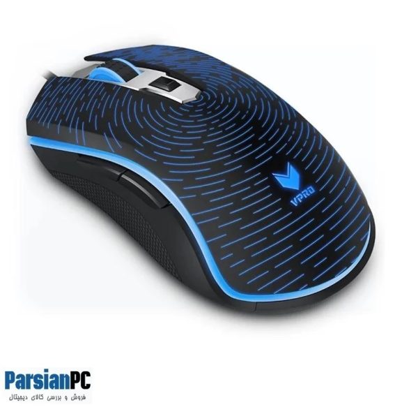 ماوس گیمینگ با سیم رپو RAPOO V25S GAMING MOUSE BLACK
