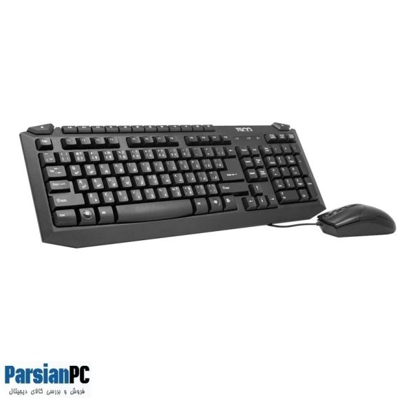 کیبورد و ماوس با سیم تسکو TSCO KEY BOARD & MOUSE TKM8054N BLACK