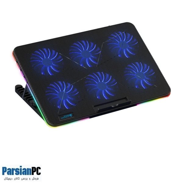 پایه خنک کننده کول کلد COOLCOLD F5 RGB 6FAN BLACK