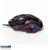 ماوس با سیم گیمینگ اسکار OSCAR T7- BLACK RGB LIGHTS