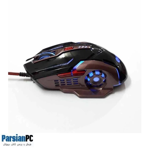 ماوس با سیم گیمینگ اسکار OSCAR T7- BLACK RGB LIGHTS