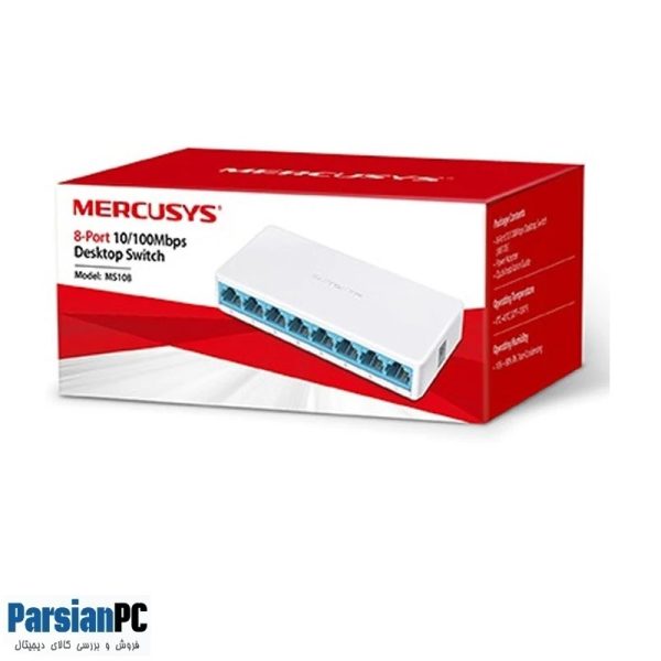 سوییچ مرکوسیس MERCUSYS MS108 10/100 هشت پورت