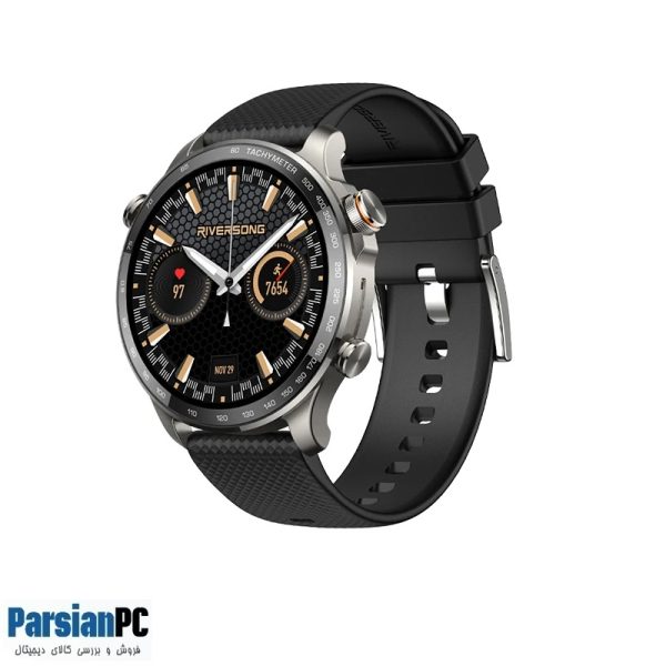 ساعت هوشمند ریور سانگ  RIVERSONG SMARTWATCH MOTIVE 10 GT SW1001  TITANIUM SILVER