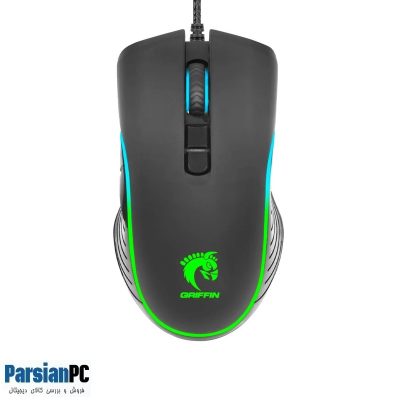 ماوس با سیم گرین GREEN GAMING GM-605 RGB USB MOUSE BLACK