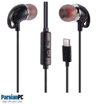 هدفون با سیم TYPE C WHIT PACK DOLPHIN  Black  sr30