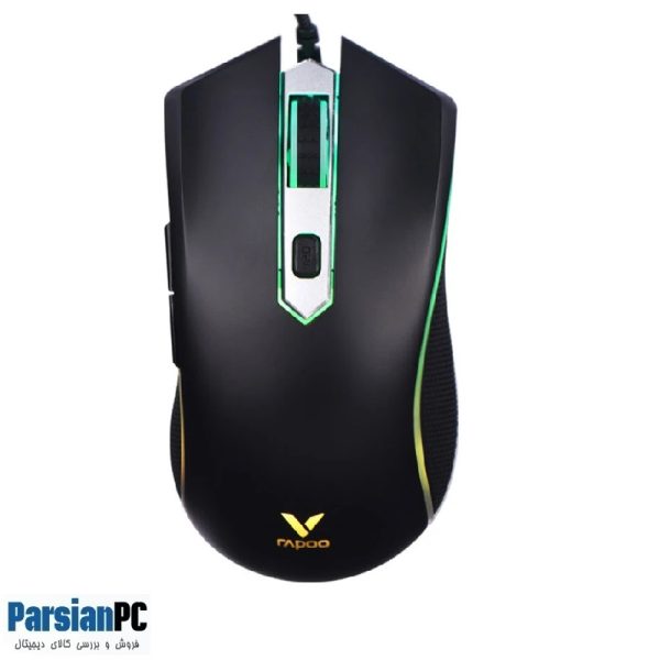 pic-1858603-adeaf4df-9543-434f-b349-91046375a32e.jpg ماوس گیمینگ با سیم رپو RAPOO V28S GAMING MOUSE BLACK