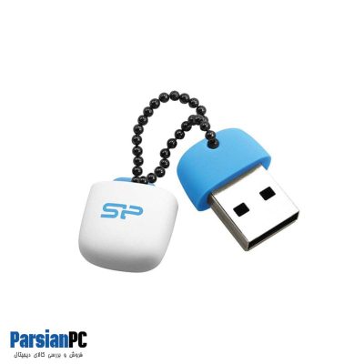 فلش مموری سیلیکون پاور TOUCH T07 ظرفیت 32گیگابایتUSB 2 سفید آبی