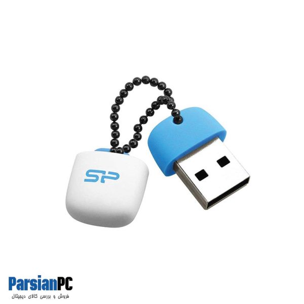 فلش مموری سیلیکون پاور TOUCH T07 ظرفیت 32گیگابایتUSB 2 سفید آبی