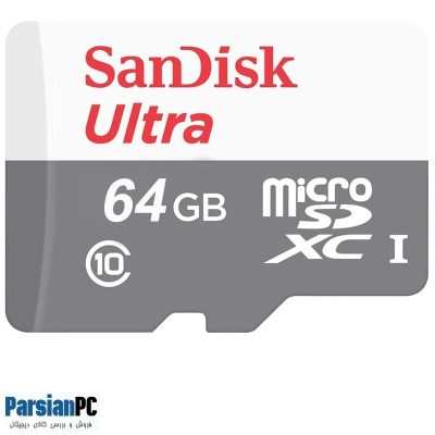 کارت حافظه سن دیسک SANDISULTRA MICRO SDXC UHS1 CARD 100MB/S ظرفیت 64 گیگابایت