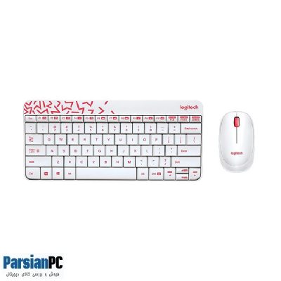 کیبورد و ماوس بی سیم لاجیتک LOGITECH KEYBOARD & MOUSE MK240 W-R
