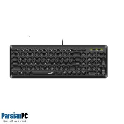 کیبورد  با سیم جنیوس GENIUS SLIMSTAR Q200 USB KEYBOARD WHITE