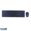 کیبورد و ماوس بی سیم هترون HATRON KEYBOARD & MOUSE HKCW131 BLACK