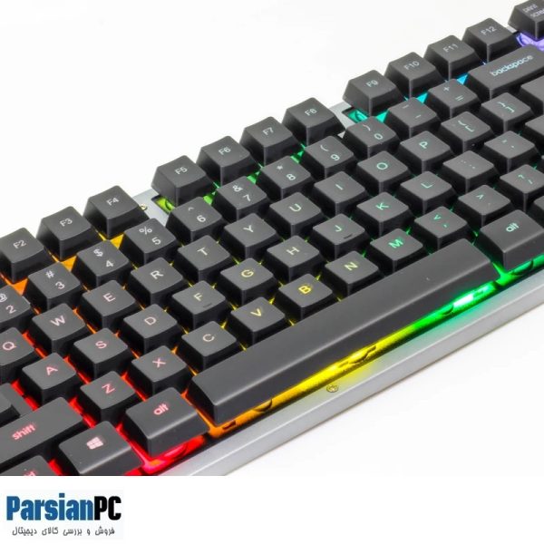 کیبورد و ماوس  با سیم اچ پی GAMING RGB KM300F BLACK