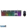 کیبورد و ماوس  با سیم اچ پی GAMING RGB KM300F BLACK