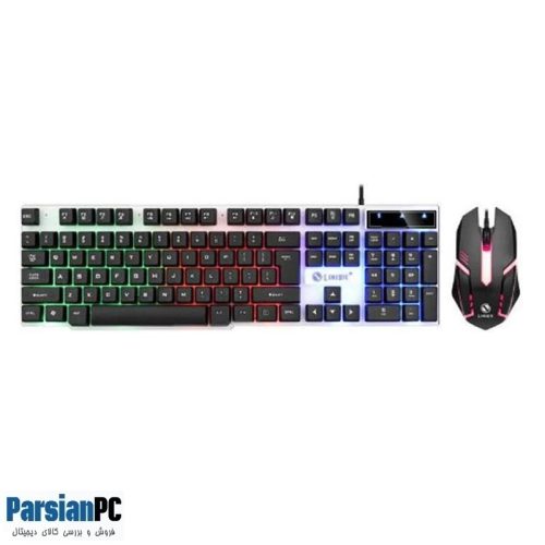 ماوس و کیبورد گیمینگ با سیم کمبو  LIMIDE USB KEYBOARD & MOUSE GTX 300 RGB