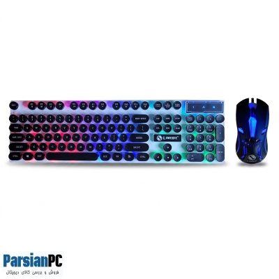 ماوس و کیبورد گیمینگ با سیم کمبو  LIMIDE USB KEYBOARD & MOUSE GTX 301 RGB