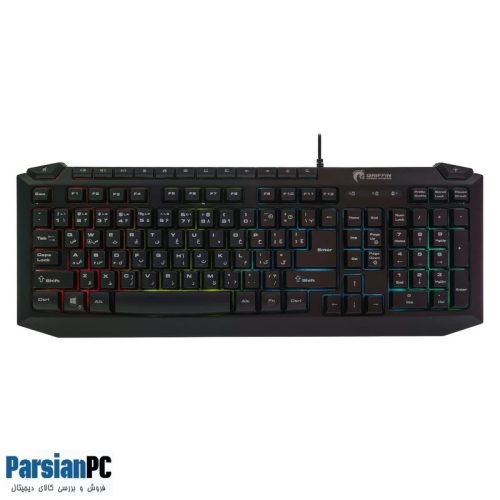 کیبورد باسیم گرین GREEN GK701 RGB USB KEYBOARD BLACK