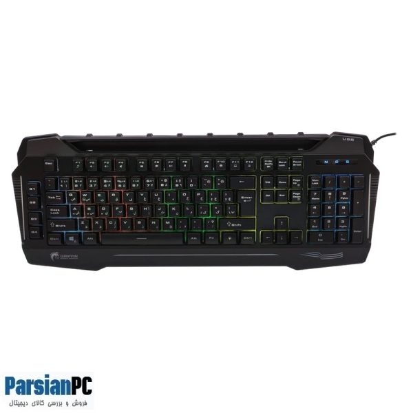 کیبورد گرین GREEN GK702 RGB USB KEYBOARD BLACK