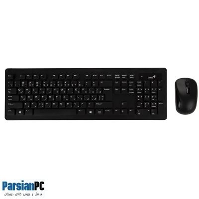 ماوس و کیبورد بی سیم کمبو جنیوس GENIUS SLIM STAR 8005 USB KEYBOARD & MOUSE BLACK