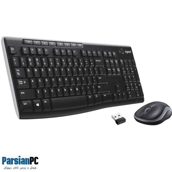 کیبورد و ماوس بی سیم لاجیتک LOGITECH KEYBOARD & MOUSE MK270 BLACK