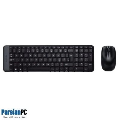 کیبورد و ماوس بی سیم لاجیتک LOGITECH KEYBOARD & MOUSE MK220 BLACK