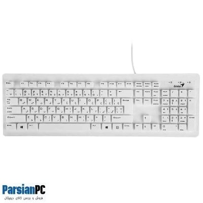 کیبورد  باسیم جنیوس GENIUS SLIMSTAR 130 USB KEYBOARD WHITE