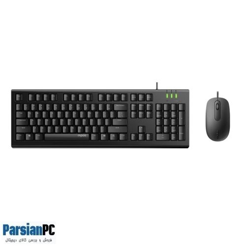 کیبورد و ماوس رپو RAPOO X120 PRO USB KEYBOARD & MOUSE BLACK